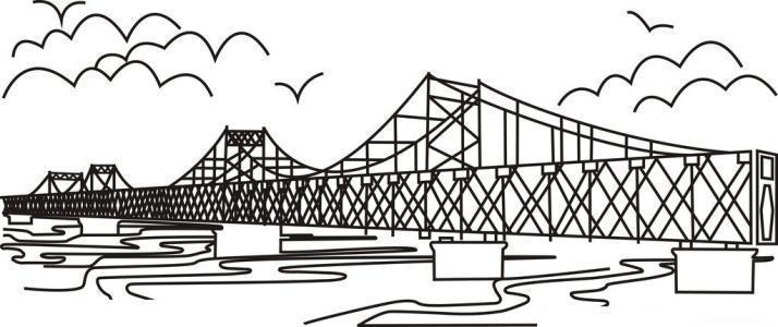 好看的西湖古诗简笔画手绘图案如何画石拱桥的简笔画著名大桥简笔画