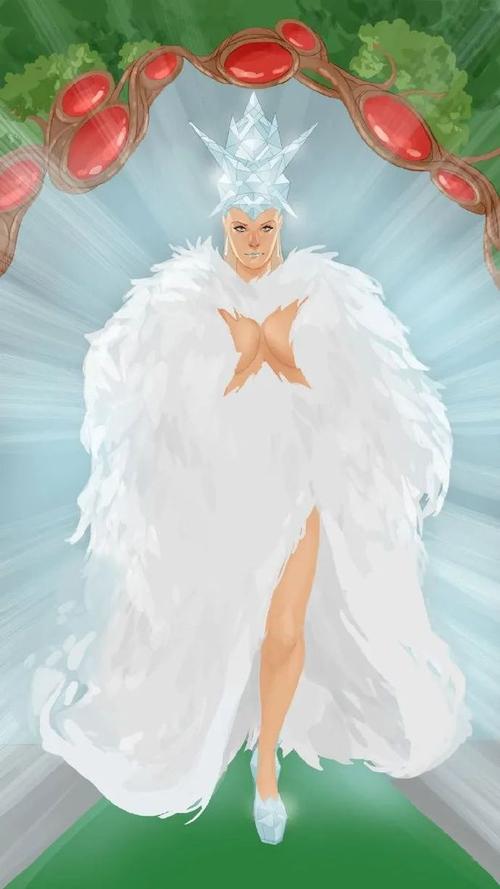 主办者"白皇后"的亮相前照片她的超能力是心灵感应和钻石形态,后加入x