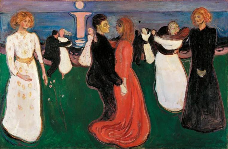 蒙克 《生命之舞》 油画 125cm×191cm 1899—1900 年