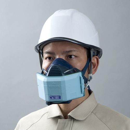 koken 兴研电动送风焊接防护面罩 送风口罩 电焊烟尘过滤口罩