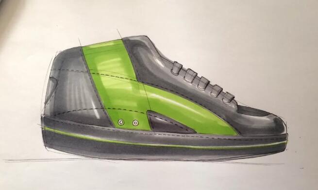 运动鞋效果图表现技巧教你运动鞋手绘画法