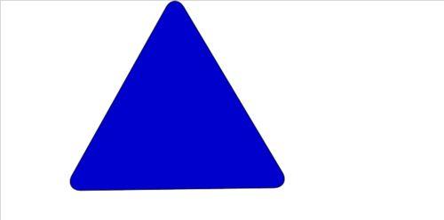 fireworks设计圆角三角形