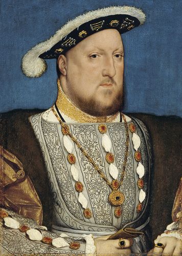 小汉斯·荷尔拜因作品: 亨利八世肖像 portrait of k