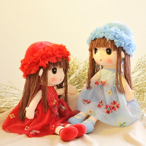 可爱洋娃娃女孩人形毛绒玩具布娃娃女生菲儿花仙花仙子毛绒布艺类玩具