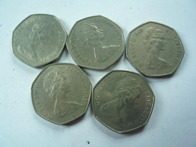 1982年版英国50便士硬币