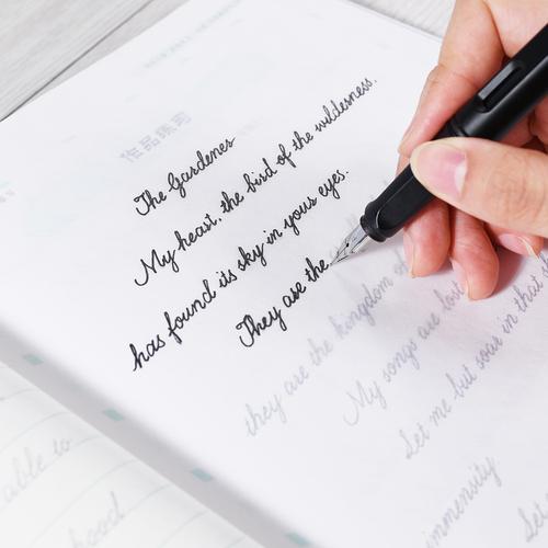 英文字帖漂亮考研英语速成临摹钢笔字贴书法大学生练字本
