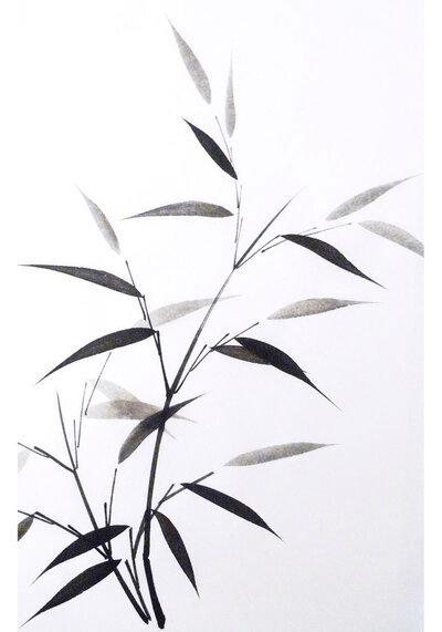 中式水墨竹子装饰画高清贴图