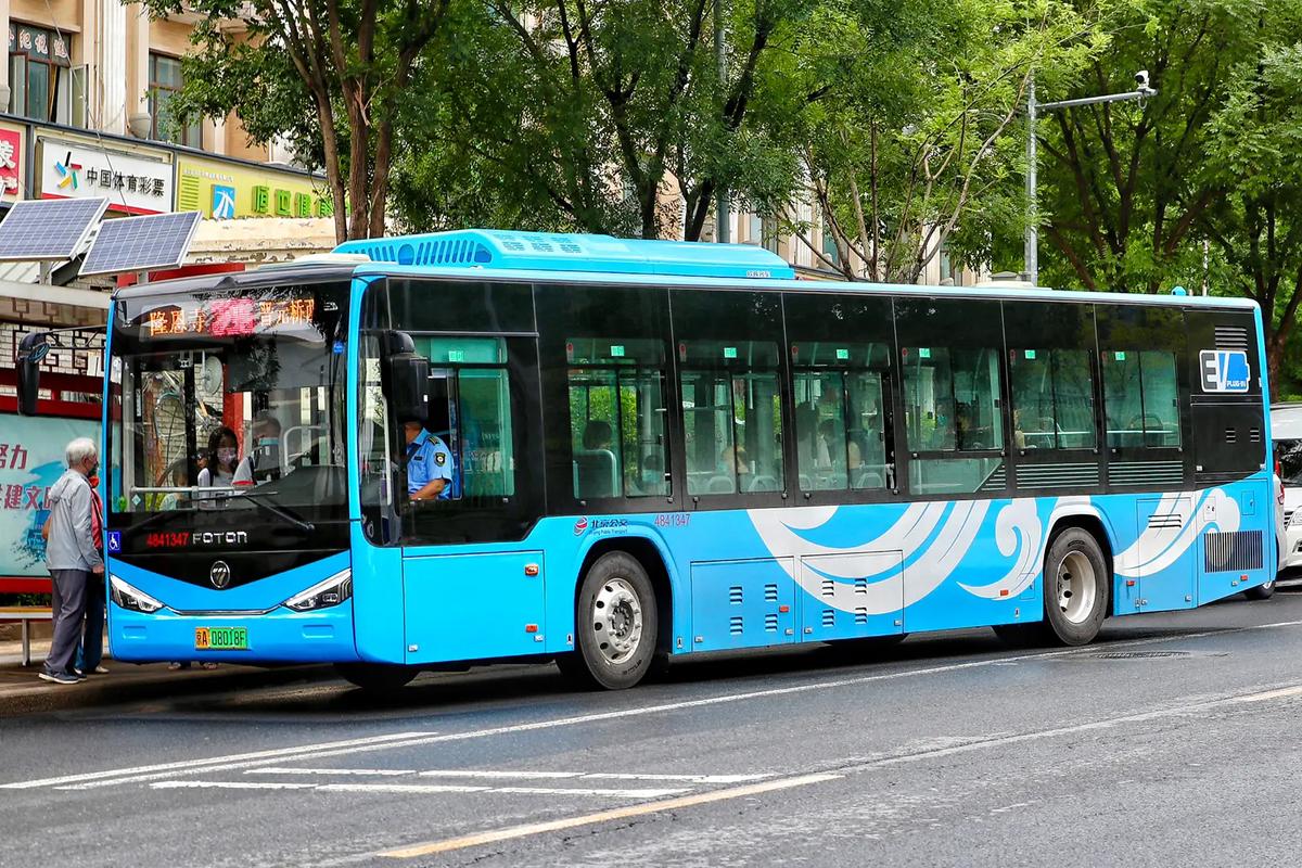 北京公交 #公交摄影 #福田客车 396路新车上线12米9 - 抖音