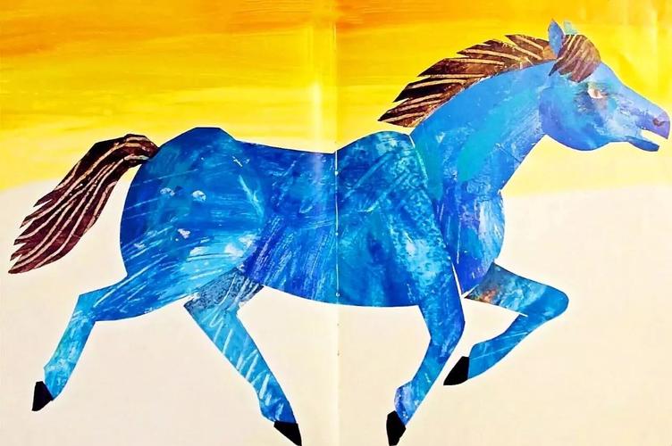 【有声绘本】《the artist who painted a blue horse》有位画家画了