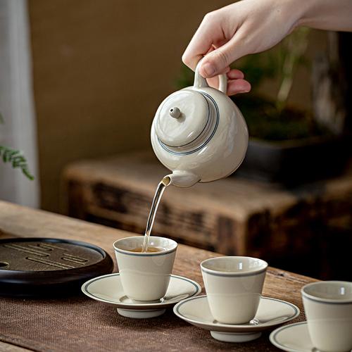 草木灰功夫功夫茶茶杯品茗手工陶瓷喝茶杯子单个茶杯
