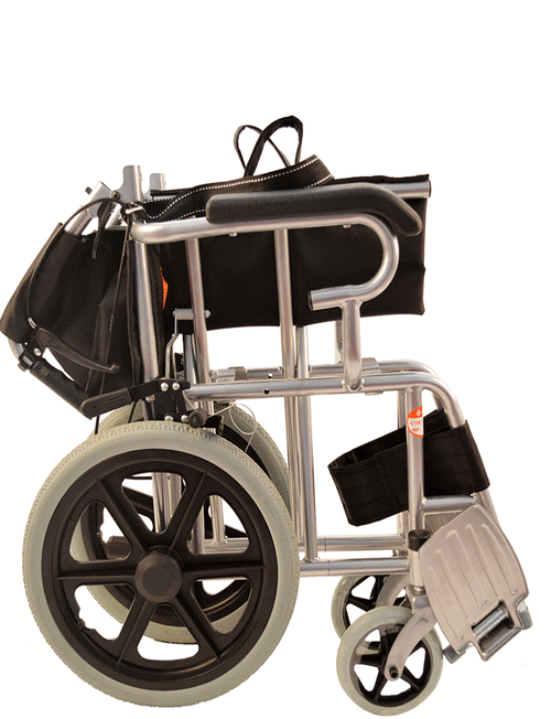 跨境新款手动轮椅可折叠便携老人轮椅加厚残疾人轮椅一件代发