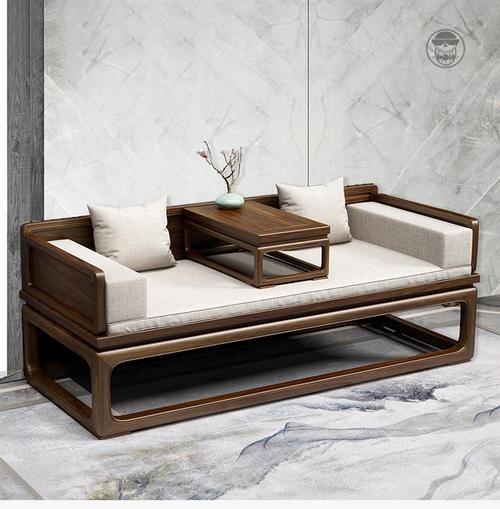 罗汉床实木白蜡木客厅家具新中式现代沙发床榻小户型禅意罗汉榻