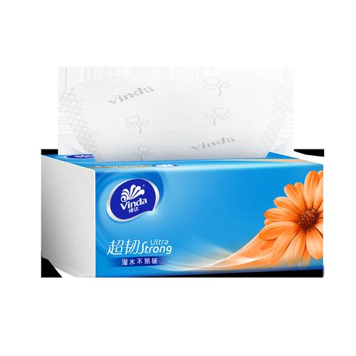 维达抽纸餐巾纸卫生纸家用实惠特价一提4包面巾纸抽纸