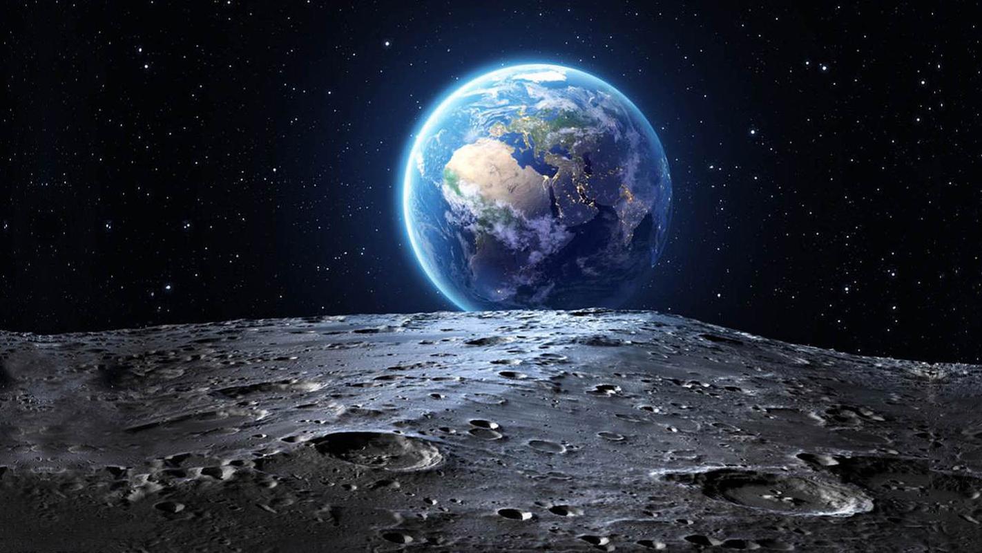 从月球上看地球,不由自主的超级恐惧席卷而来!
