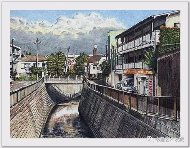 日本绘画:彩色铅笔描绘的宁静街景|风景画|水彩|素描|铅画_网易订阅