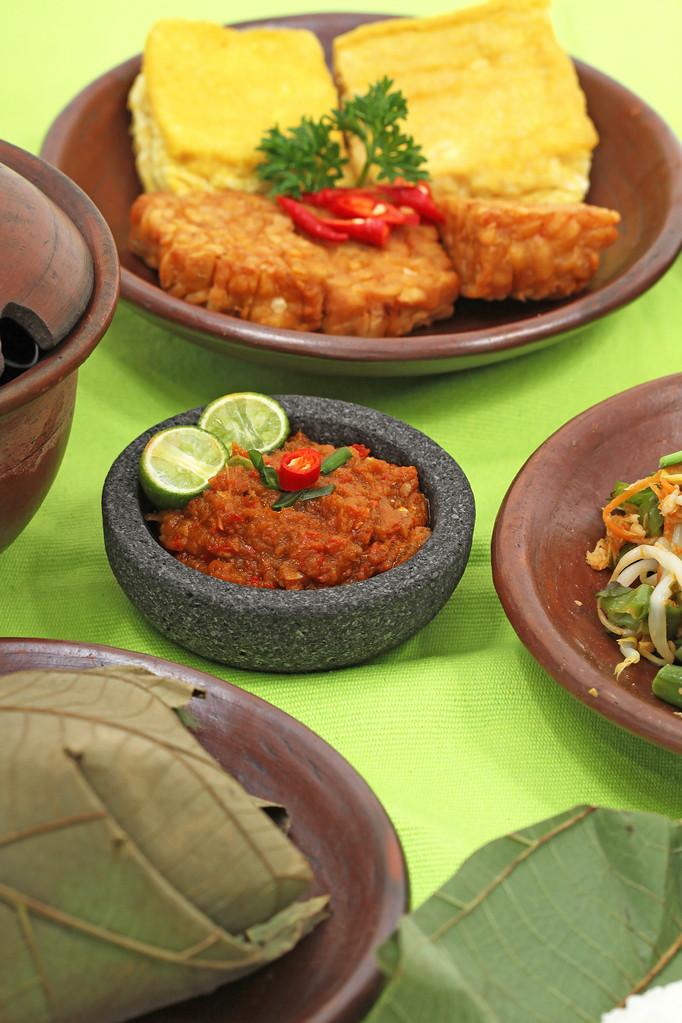 印尼菜,印尼的传统美食 nasi jamblang
