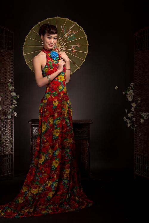 【中国红】古典旗袍女郎 时尚中国风