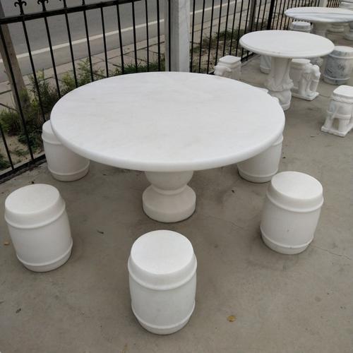 8-1.5米 庭院 公园石桌 汉白玉石桌