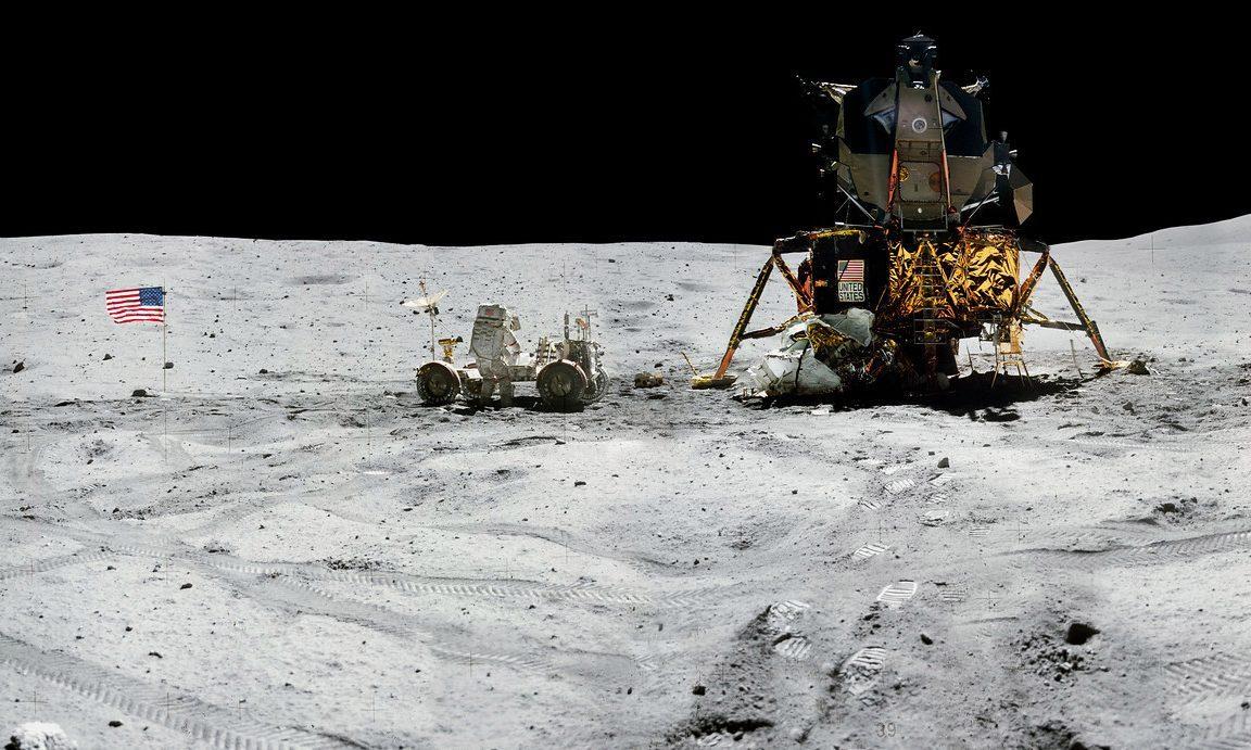 为了纪念成功登月50周年,nasa放出了月球表面的全新照片_阿波罗