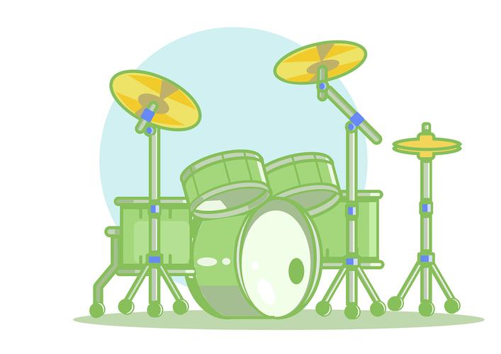 创意插画临摹练习-爵士鼓