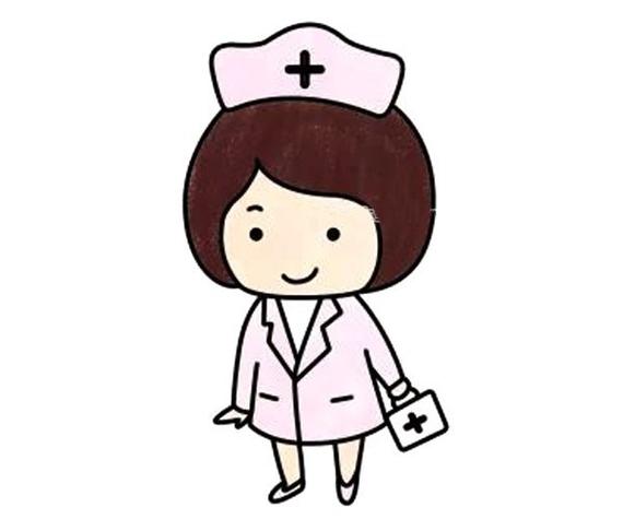 女护士的简单画法儿童学画女护士教程简笔画怎么画步骤教程