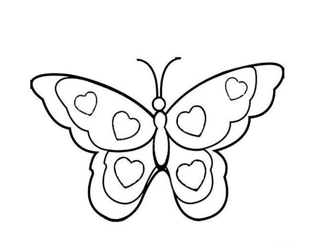 蝴蝶怎么画漂亮又简单好看的蝴蝶简笔画图片大全