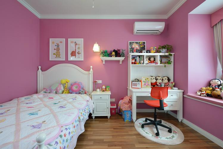 房布置图美式风格二居室儿童房装修效果图简约三居装修儿童房设计图
