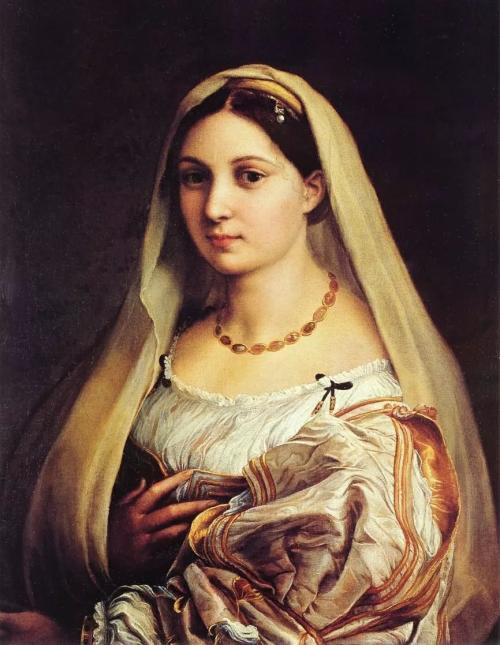 主页 名画欣赏《披纱巾的少女》是意大利的拉斐尔桑蒂于16世纪创作的