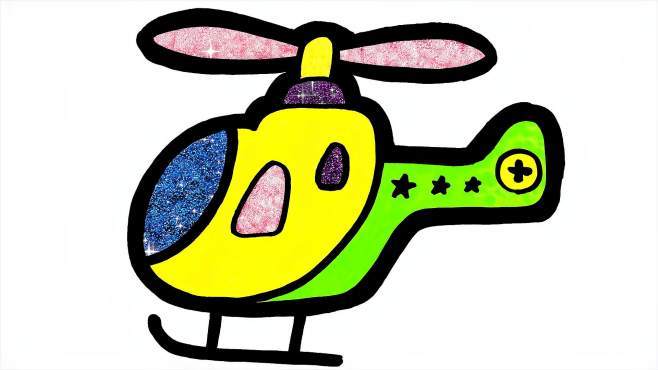 飞机简笔画,孩子们喜欢的飞机这样画太可爱了,绘画启蒙儿童画