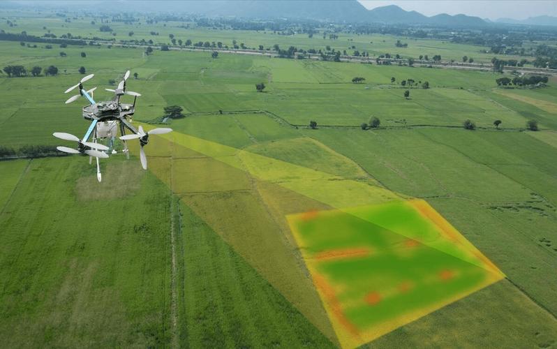 农业监测:无人机在农业领域也有着广泛的应用,如农作物状态监测,精准