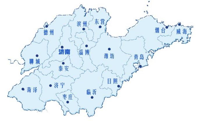 山东行政区划图 图片来源:山东省人民政府网站