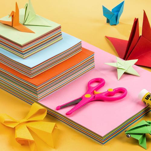 儿童手工折纸材料套装a4彩纸正方形折纸纸幼儿园学生千纸鹤彩色卡纸硬
