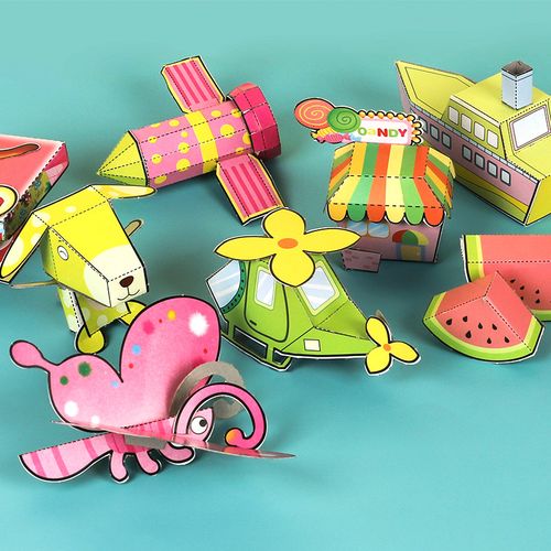 儿童剪纸幼儿园3-6岁宝宝益智diy手工制作材料玩具立体折纸书大全
