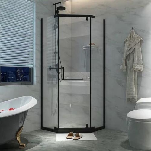 福迪雅钻石型淋浴房隔断卫生间沐浴房推拉玻璃门家用卫生间单开门