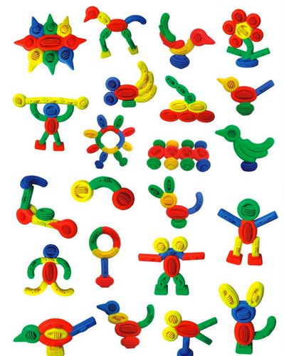 幼儿园软体万变积木教玩具设备儿童益智塑料拼插多功能拼搭积木