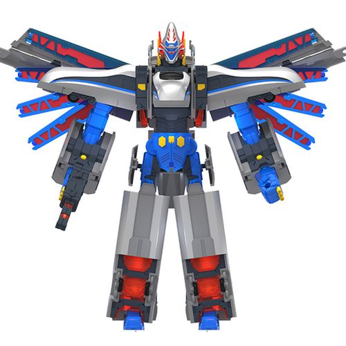 灵动创想列车超人四合合体御天青龙变形机器人玩具儿童机器人