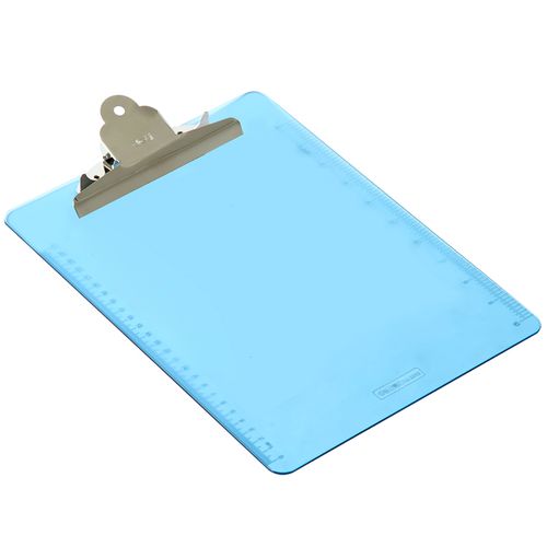 得力透明蓝色文件夹板a4板夹书写夹板文具写字板夹板垫板木板透明板