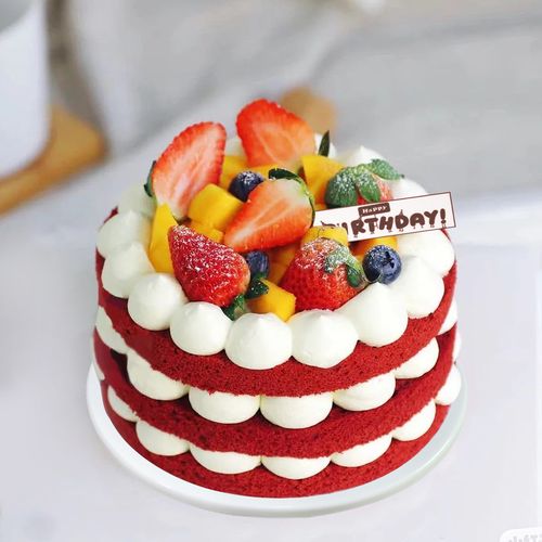 生日蛋糕模型仿真2021新款水果奶油创意定制网红仿真水果