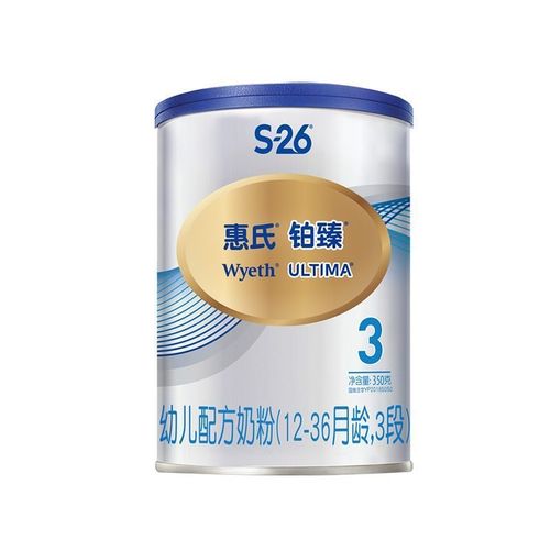 惠氏wyeth惠氏铂臻幼儿乐3段配方奶粉350g6罐非卖品赠品装