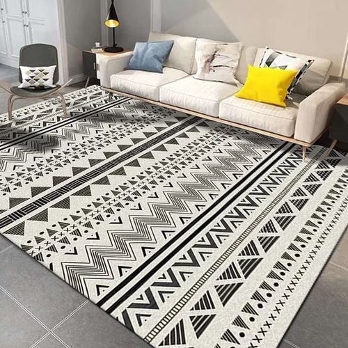 北欧现代简约地毯 ins风格摩洛哥卧室床边客厅沙发茶几毯地垫复古