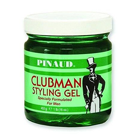pinaud clubman styling hair gel, original - 16 oz