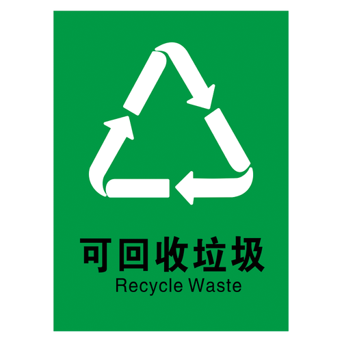 工业类垃圾分类标志标识牌标语垃圾桶标贴生活垃圾提示牌指示牌tmp47