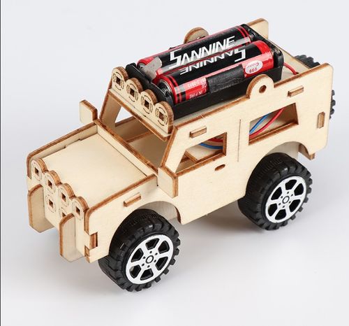 创意科技小发明diy电动吉普汽车儿童科学小手工制作材料实验玩具