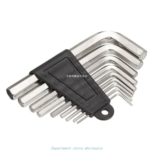 9pcs metric combination hex key allen wrench set 1.5mm to 10