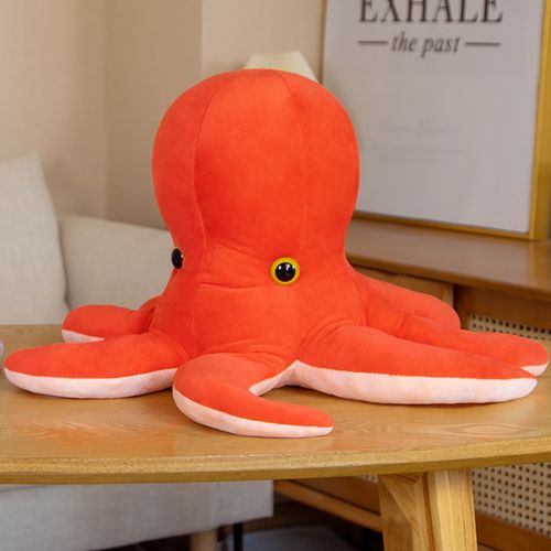 红色章鱼玩偶公仔毛绒玩具紫色八爪鱼海洋生物娃娃抱枕创意礼物