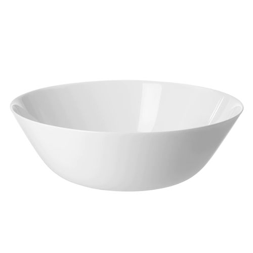 宜家奥夫塔餐具乳白色上菜碗乘汤碗新骨瓷感玻璃碗直径23厘米大碗