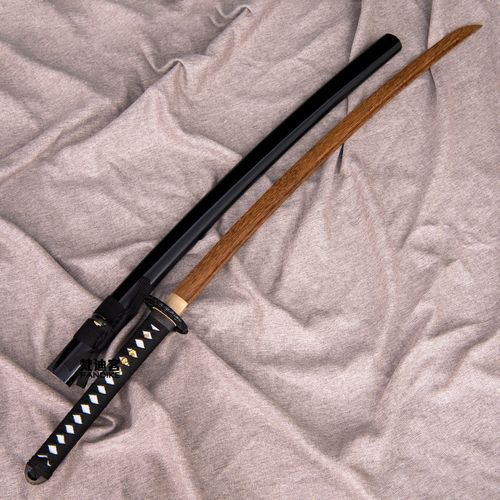 木刀带鞘日本武士刃居剑道防身冷兵器训练刀剑刀