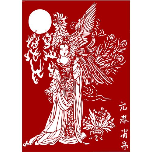 纯手工剪纸红楼梦十二金钗装饰画中国风刻纸成品镂空作品仕女古典