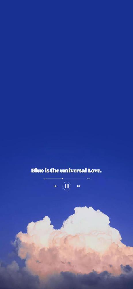 克莱因蓝壁纸蓝色是宇宙之爱